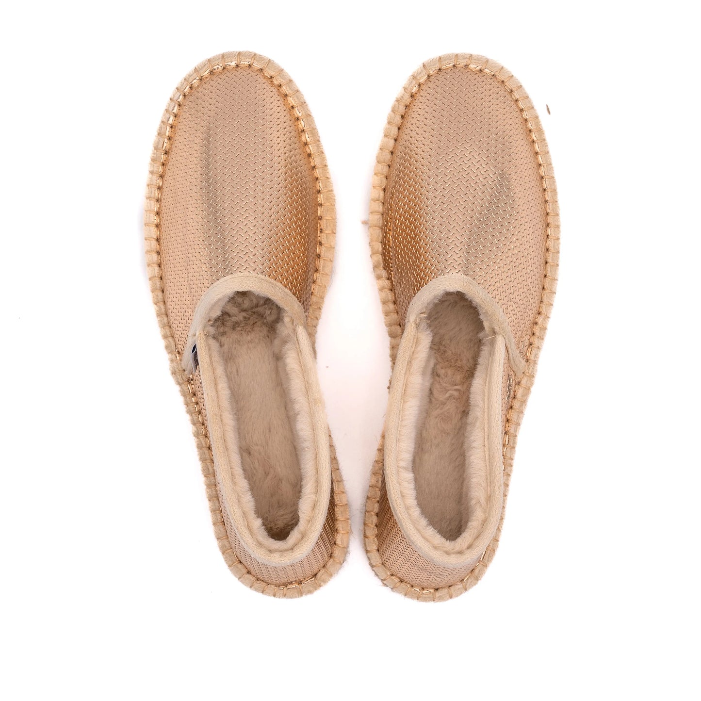 Espadrille Fourrée Bronze