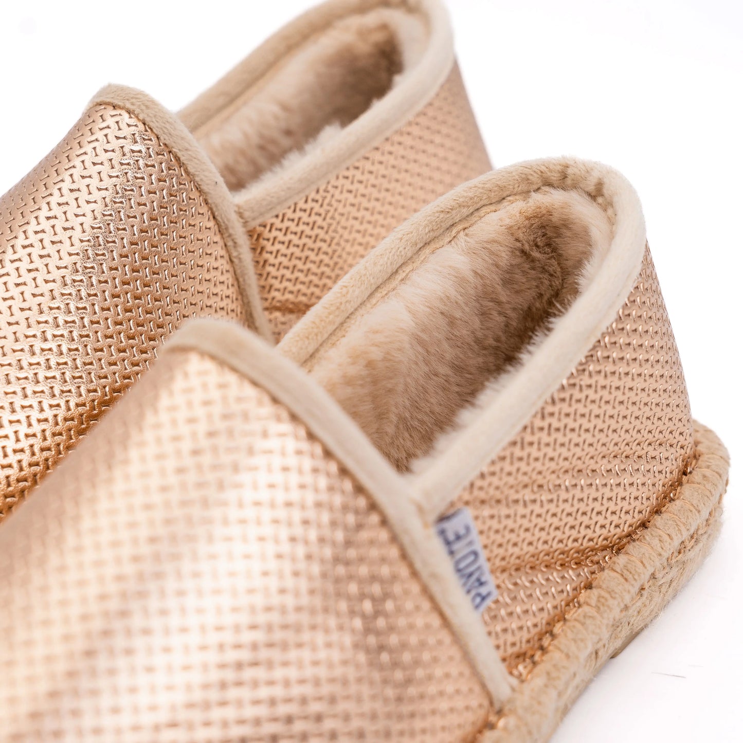 Espadrille Fourrée Bronze