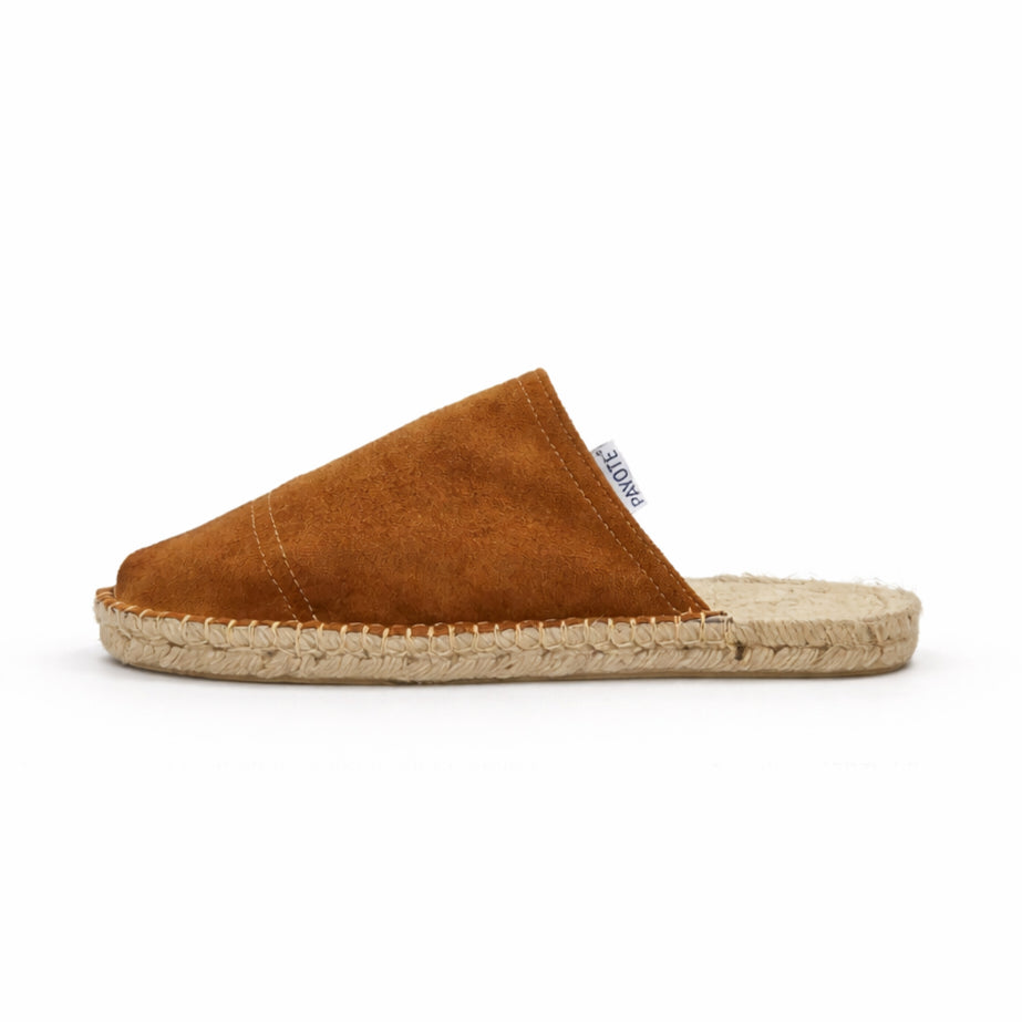 Mule espadrille premium à la toile imitation daim