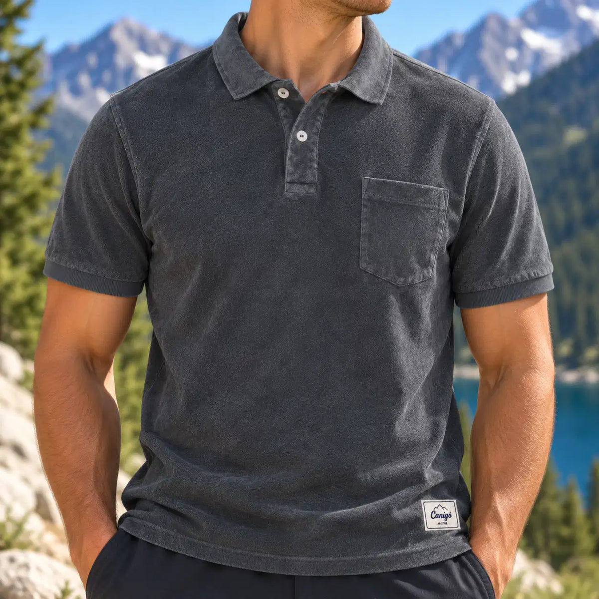 Canigó Men's Terry Polo Shirt 