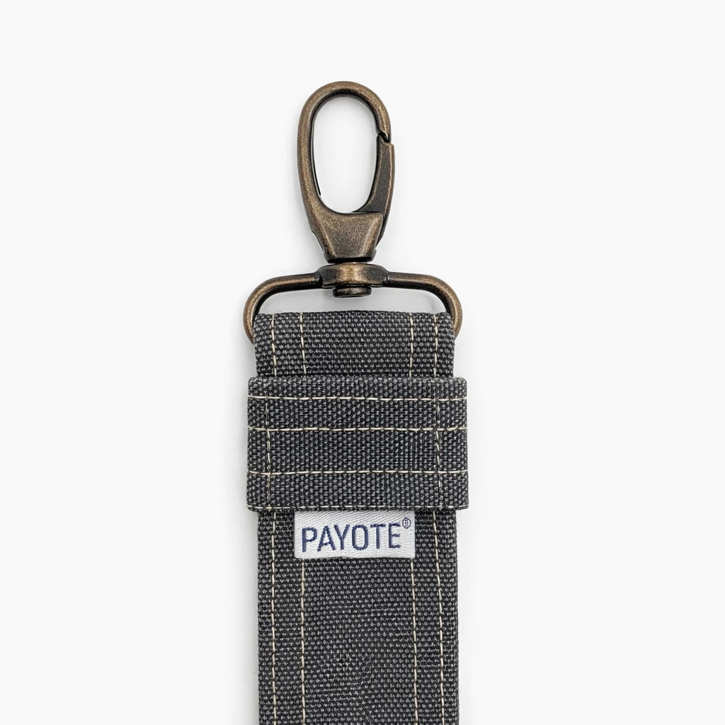 Porte-clés Sangle Noir Délavé