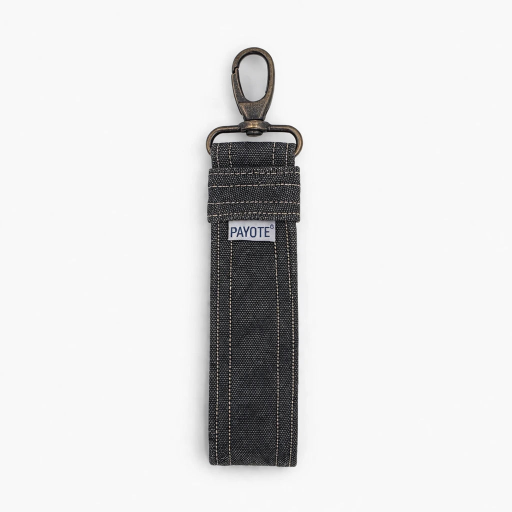 Porte-clés Sangle Noir Délavé