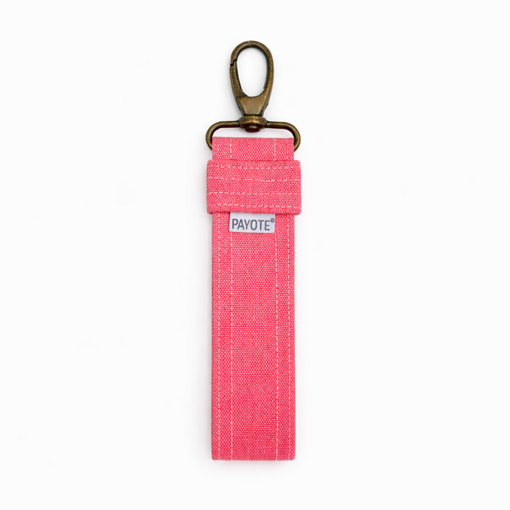 Porte-clés Sangle Rose Délavé