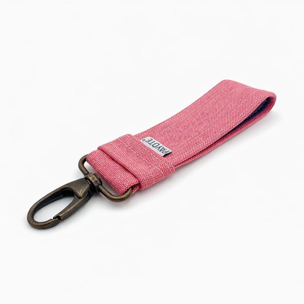 Porte-clés Sangle Rose Délavé