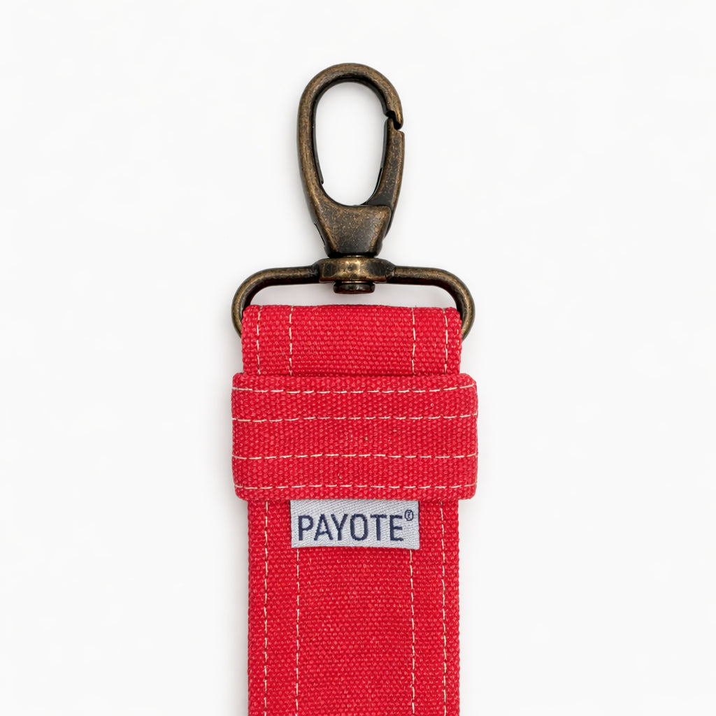 Porte-clés Sangle Rouge Délavé