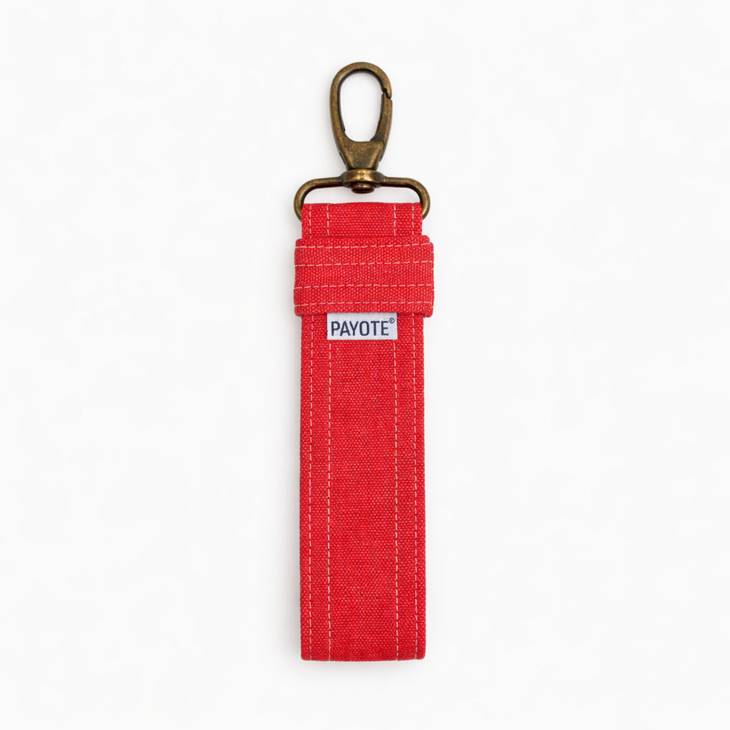 Porte-clés Sangle Rouge Délavé