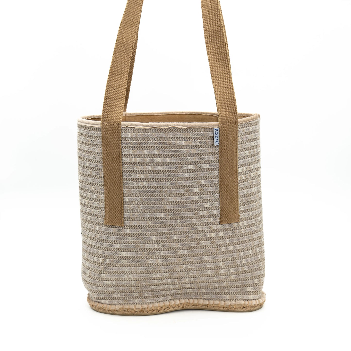 Sac espadrille fourré gris made in France