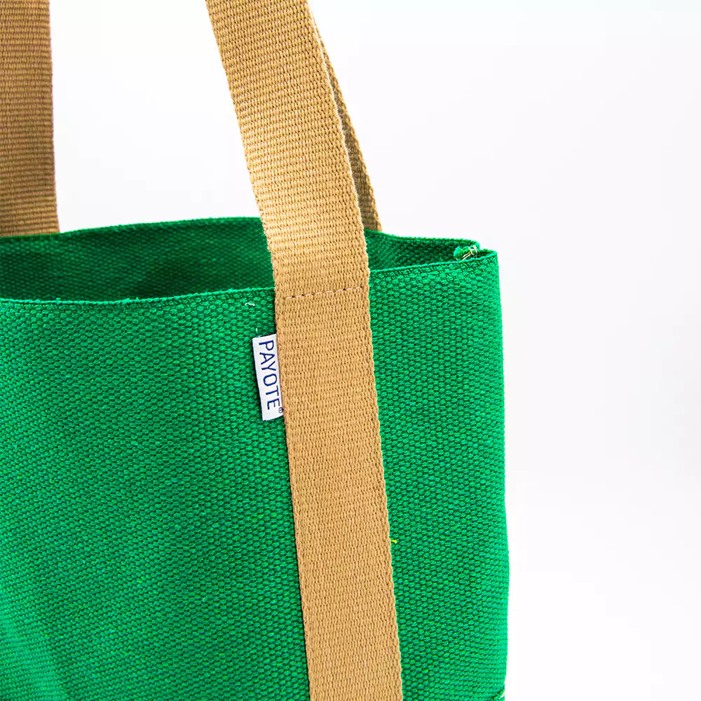 Green espadrille bag