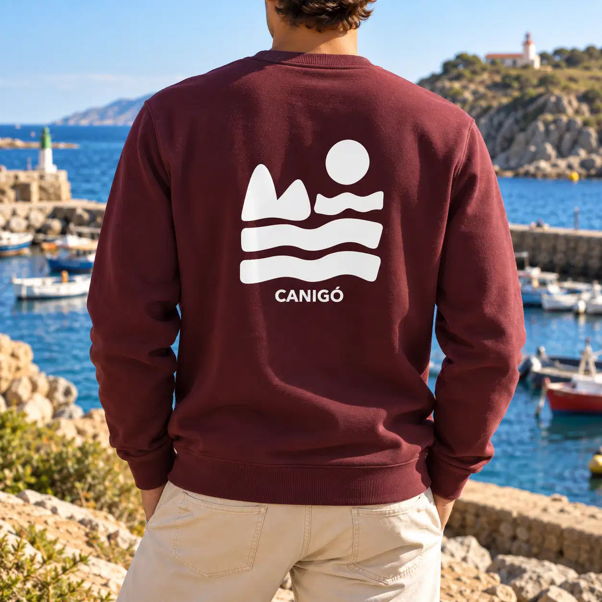 Sweat Col rond Recyclé - Canigó Vague
