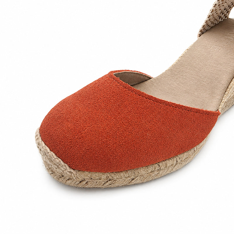 Espadrille Compensée Olympe terracotta à boucle - T5