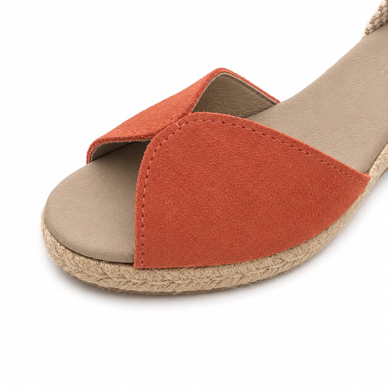 Espadrille Compensée Xéna terracotta à boucle - T5