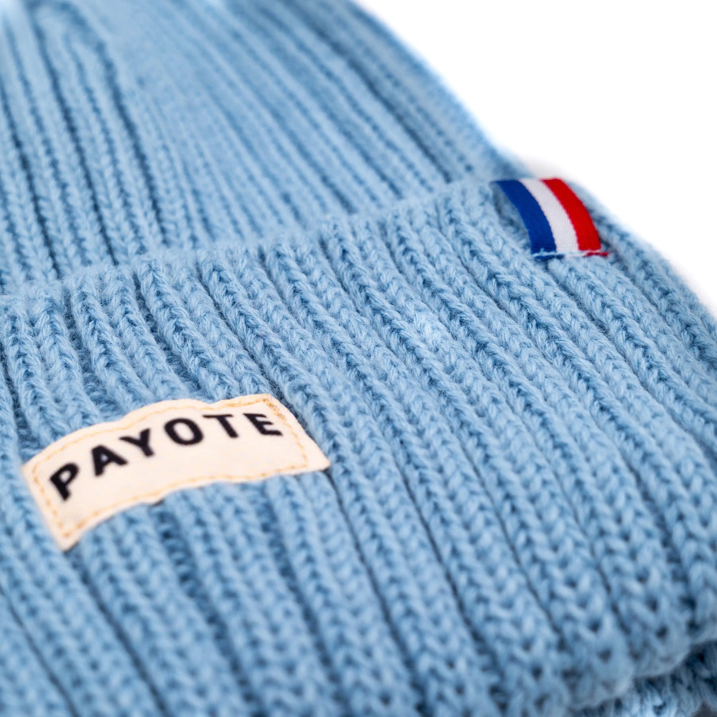 Bonnet Payote Maille Bleu