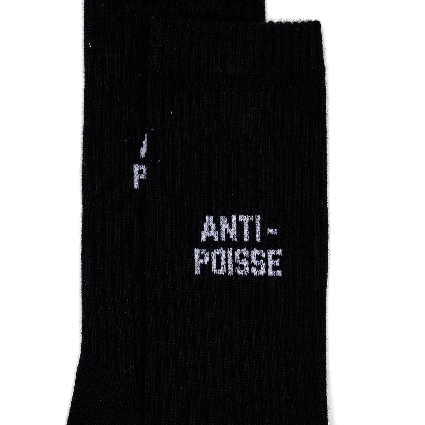 Chaussettes originales à message "anti-poisse" noires