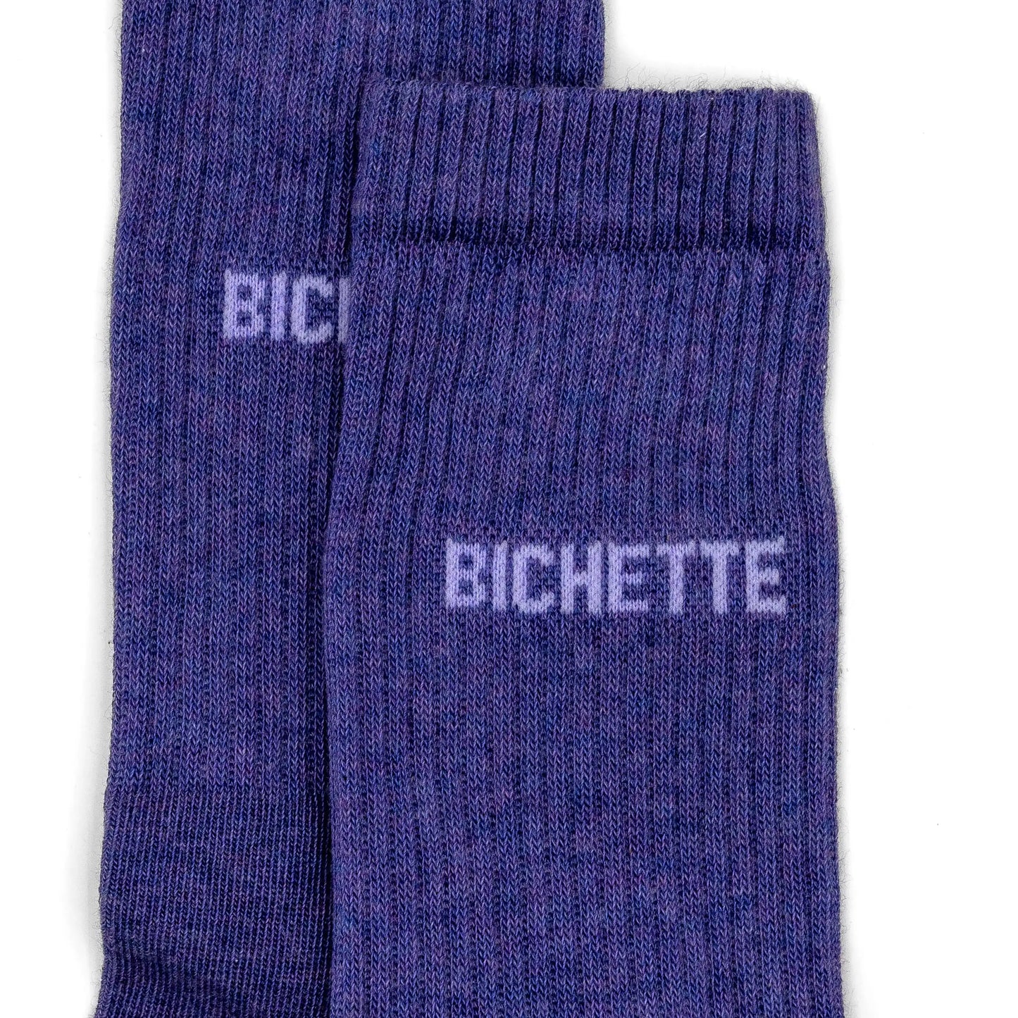 Chaussettes originales à message "bichette"
