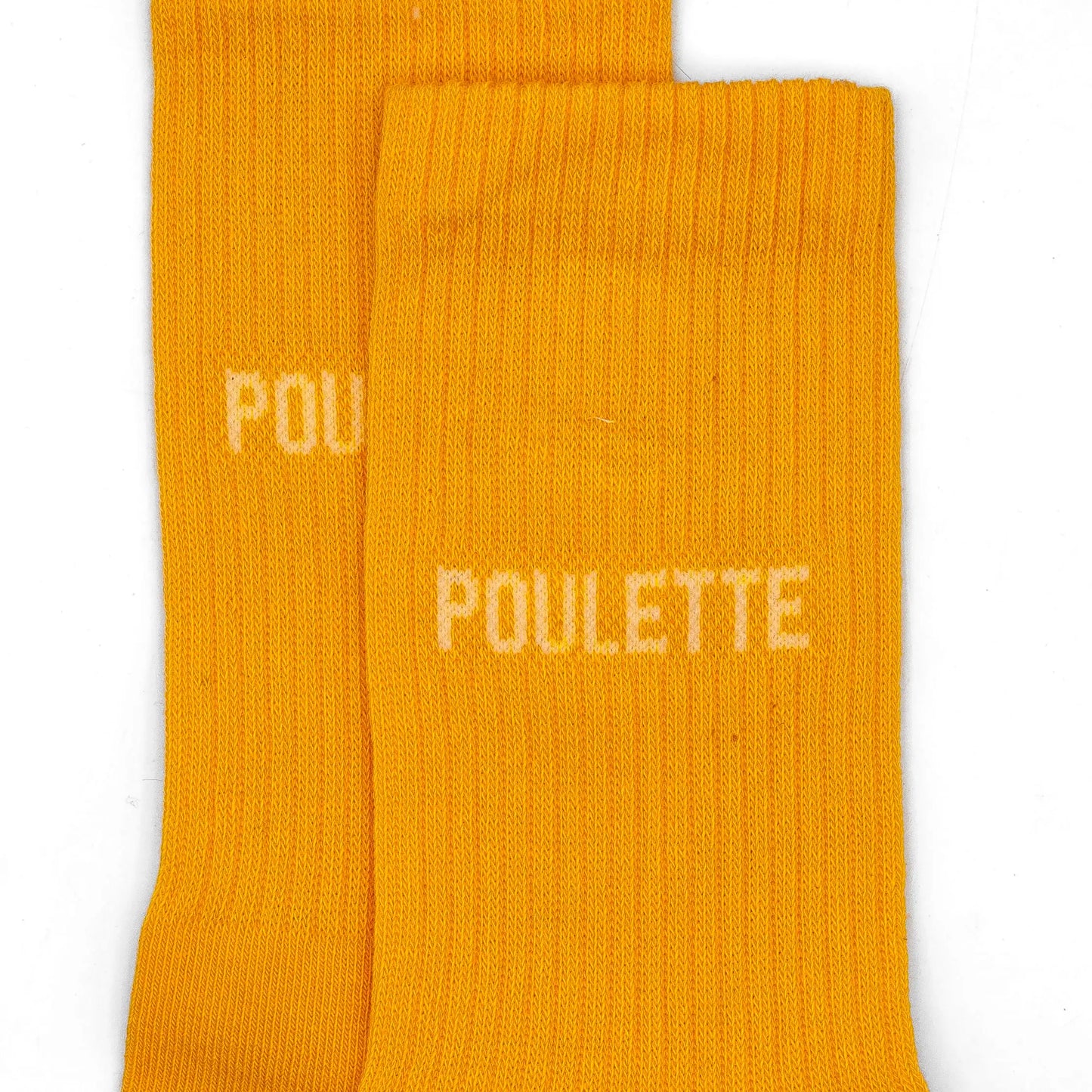 Chaussettes à message "poulette" made in France