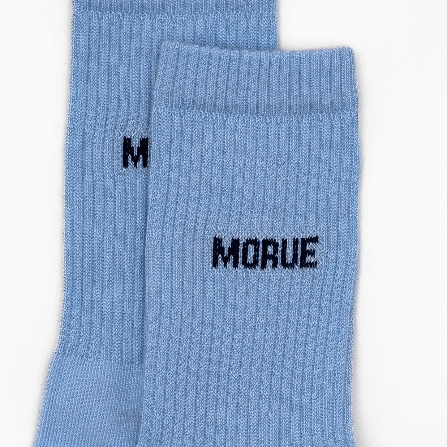 Chaussettes à message "morue" bleues made in France