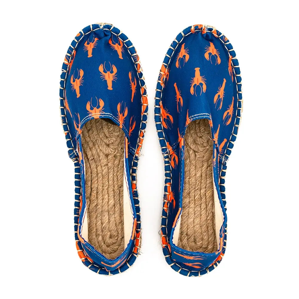 Espadrillas Basse Unisex Fatte A Mano In Spagna - Blu Marine - Taglia 45