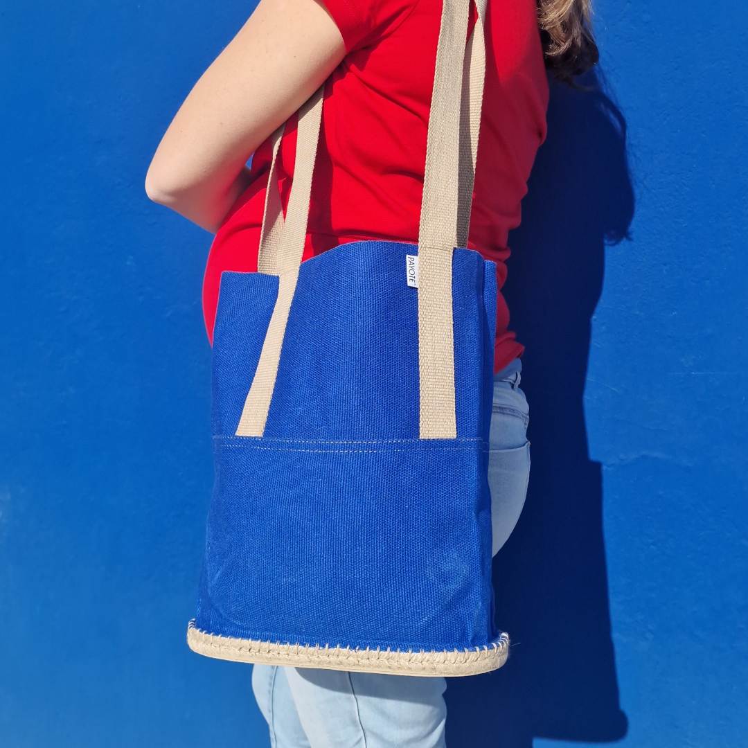 sac espadrille bleu royal