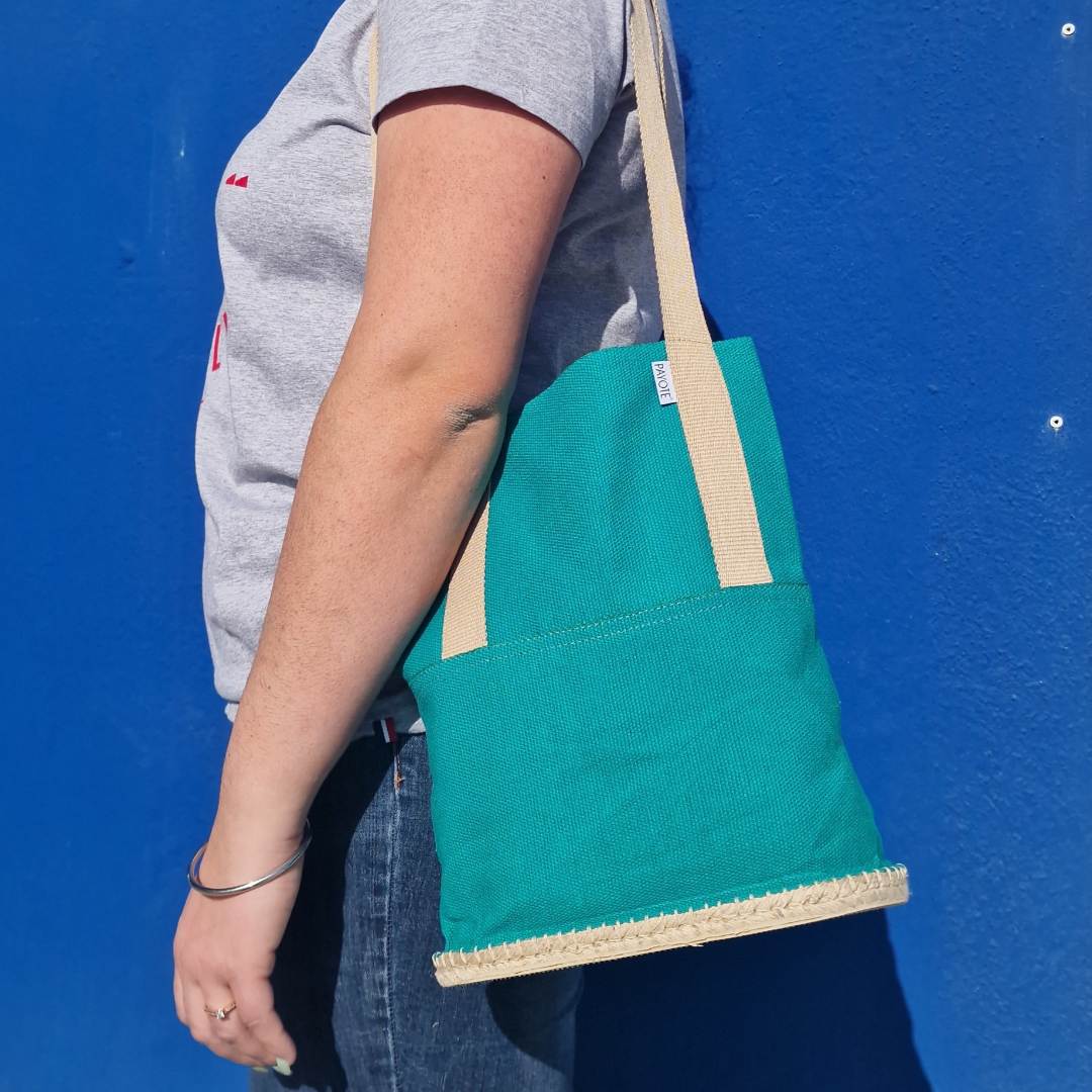 Sac espadrille vert