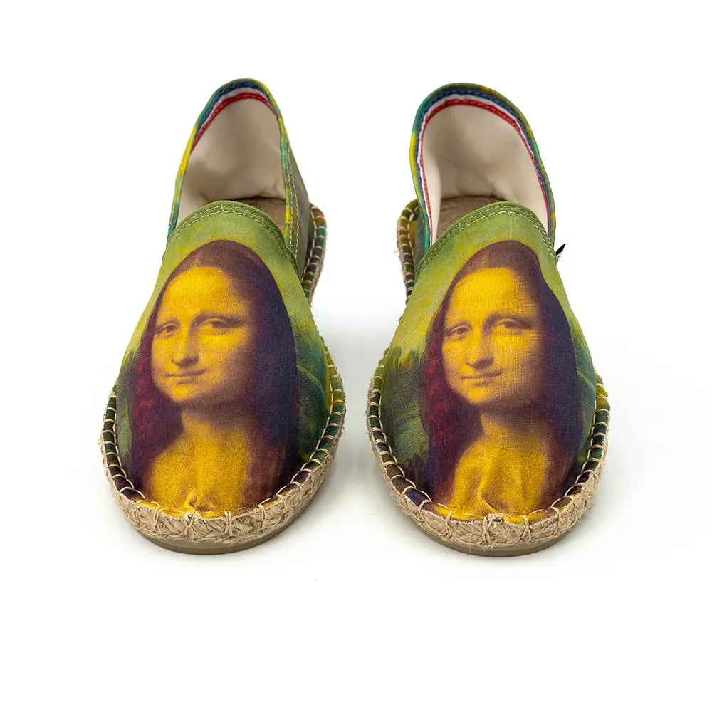 L'espadrille La Joconde : un modèle original qui met en avant Mona Lisa